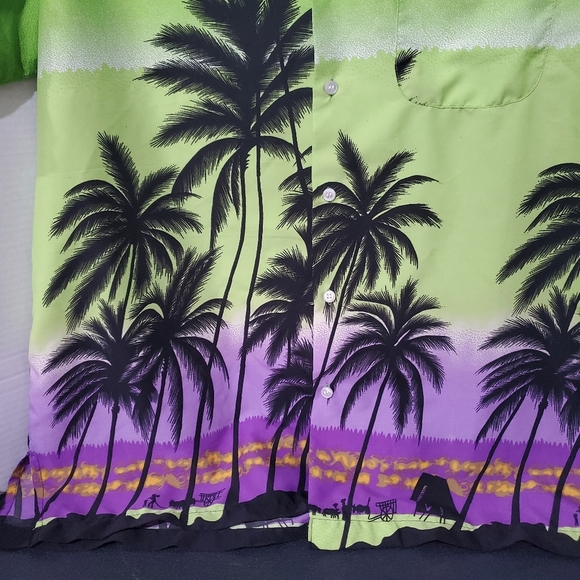 GJC "St.Thomas" Hawaiian Surfer Shirt Size L Men's Aloha - Picture 3 of 9